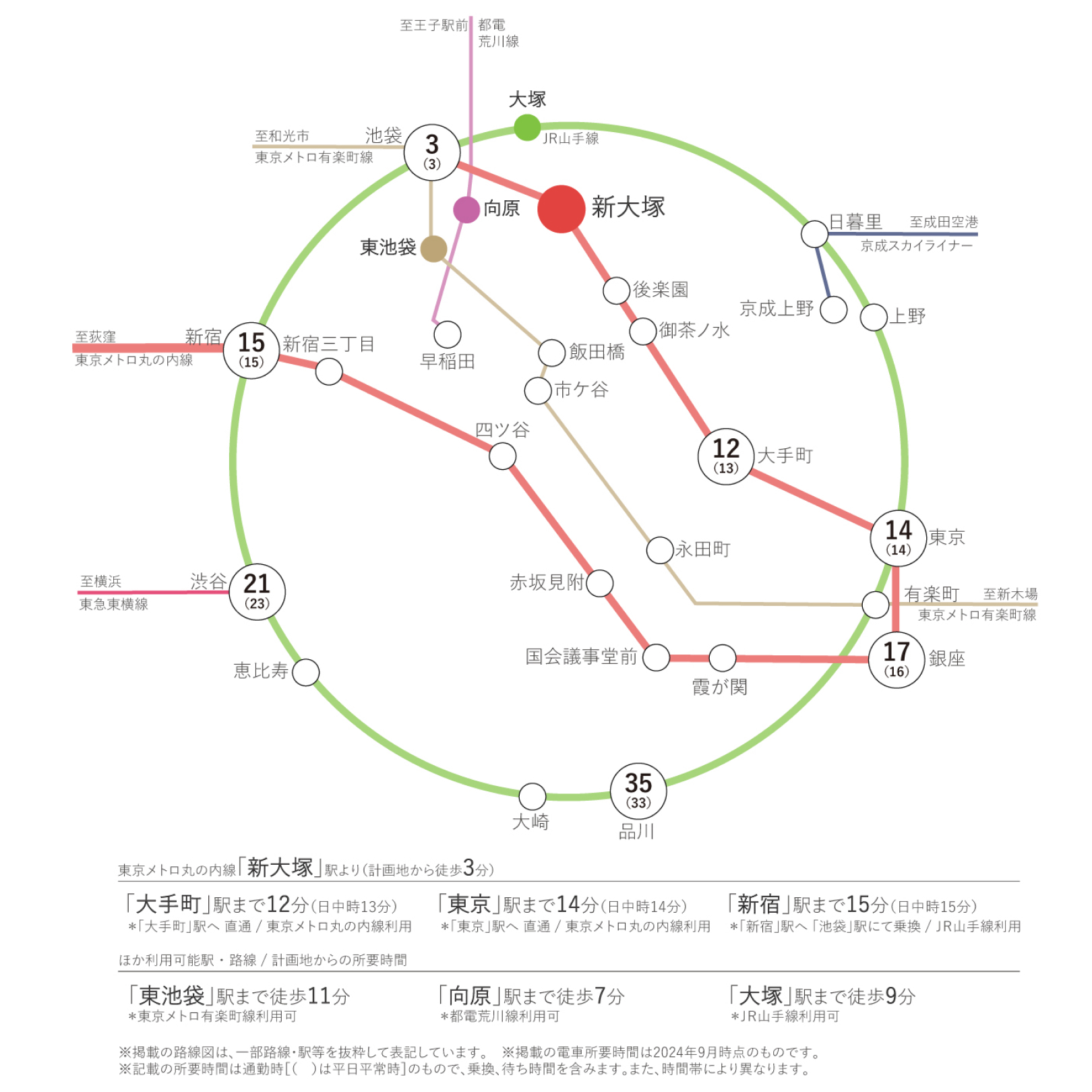 周辺路線図