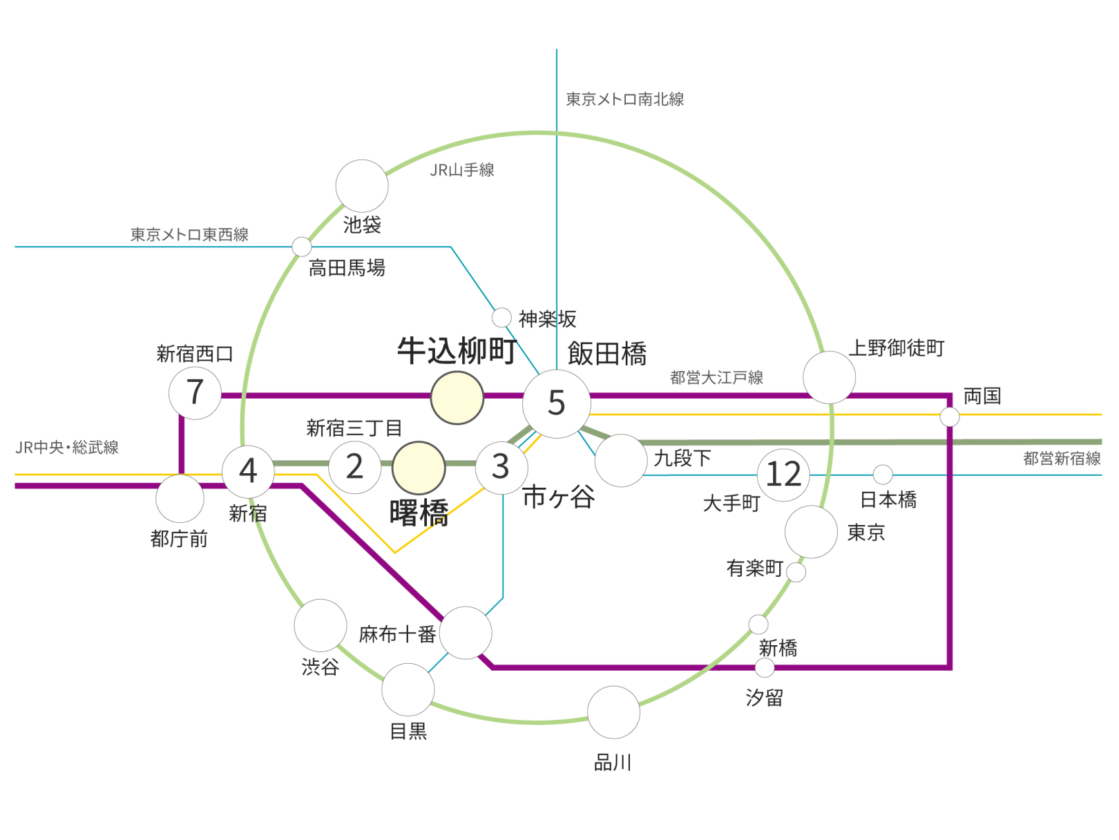 周辺路線図