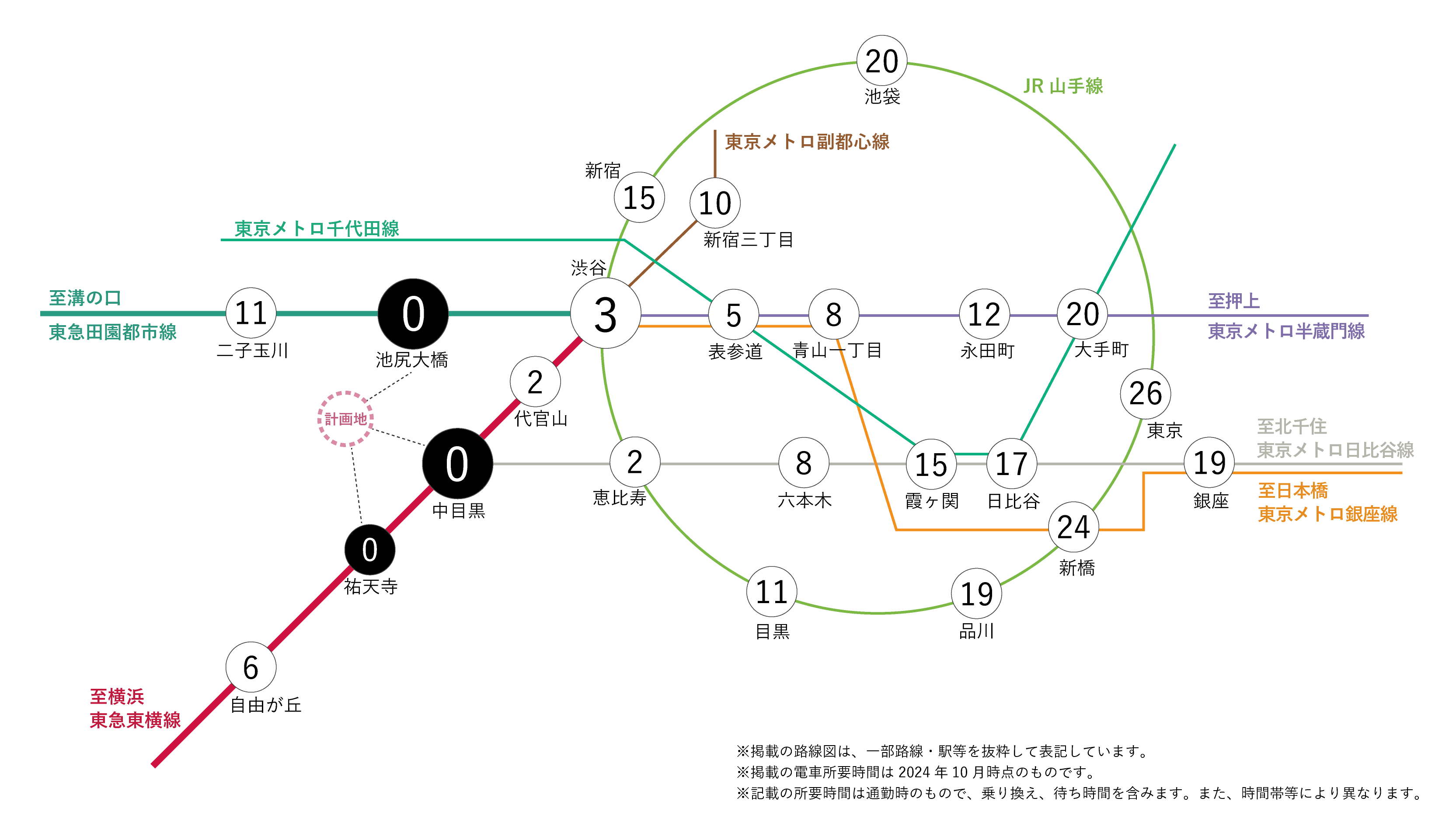 周辺路線図