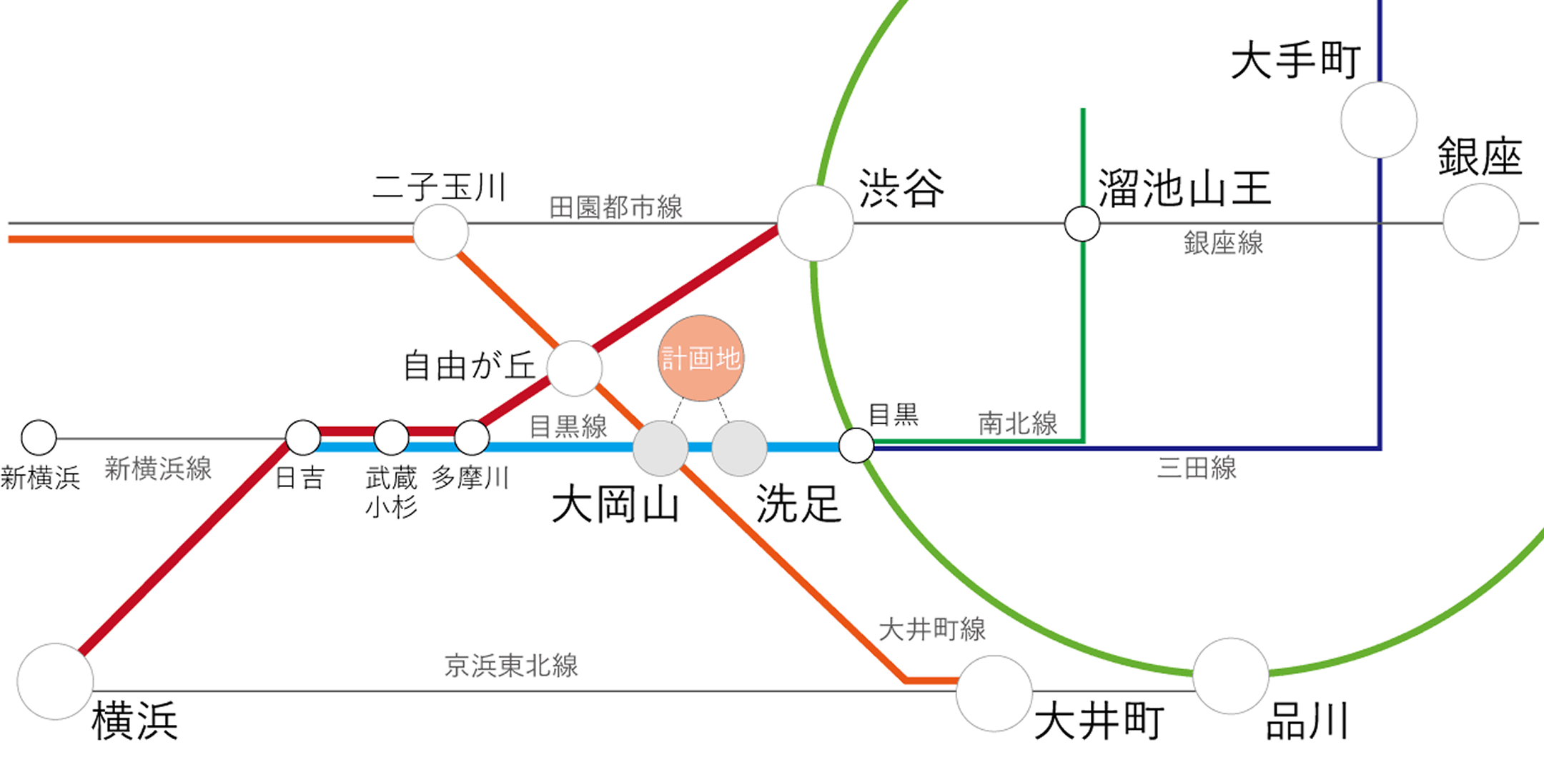 周辺路線図